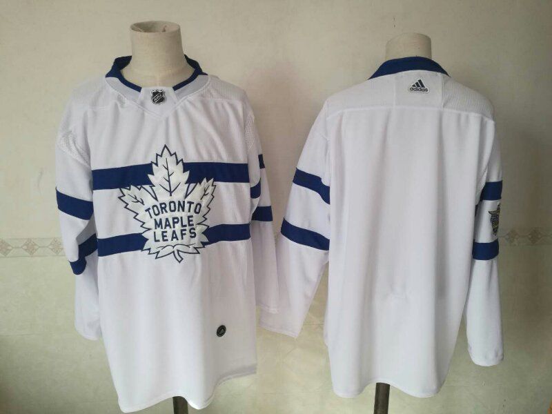 Men Toronto Maple Leafs Blank White Adidas AD NHL Jerseys->toronto maple leafs->NHL Jersey